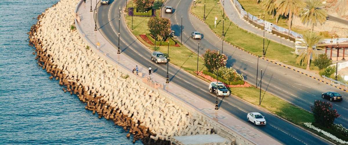 Coastal road near Muscat, Oman
